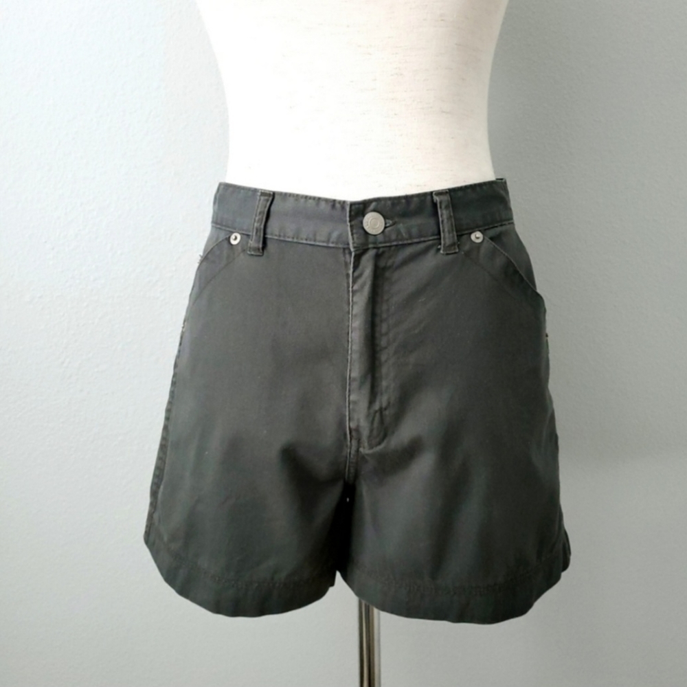 Palmetto's Vintage Army Green High Waisted Boho Festival Shorts, Size 9 - Picture 14 of 16